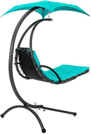 Best Choice Products Hanging Curved Chaise Lounge