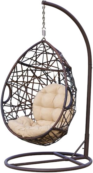 Christopher Knight Home CKH Wicker Tear Drop Hanging Chair Christopher Knight Home CKH Wicker Tear Drop Hanging Chair