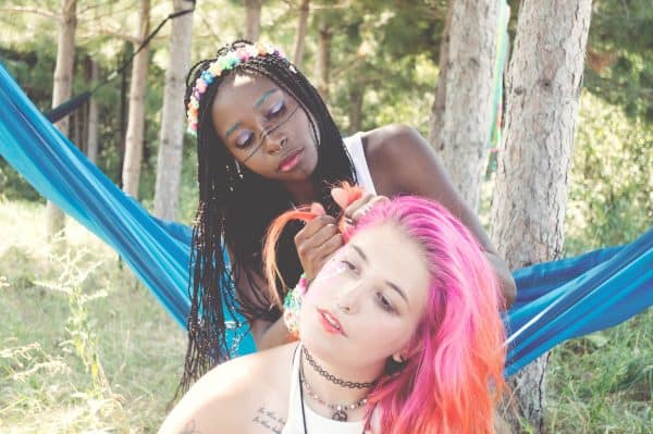 Girls Braiding Hair