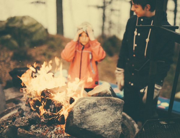 Kids Around the Camp Fire