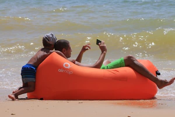 Lounging on the Beach Lounging on the Beach