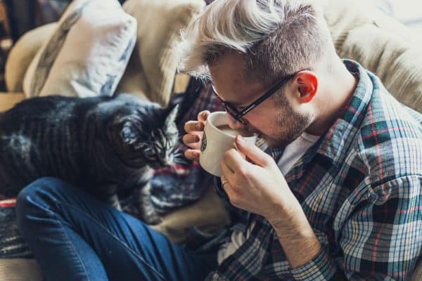 Man Drinking Coffee Man Drinking Coffee