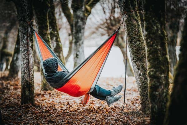 Relaxing Outdoors on a Hammock Relaxing Outdoors on a Hammock