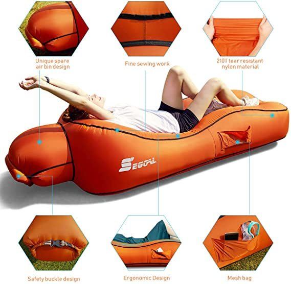 SEGOAL Ergonomic Inflatable Lounger