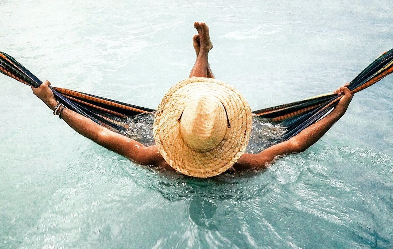 hammock in water hammock in water